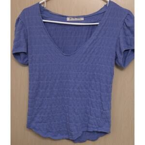 Free People Sugar Cube Short Sleeve Scoopneck Tee Small